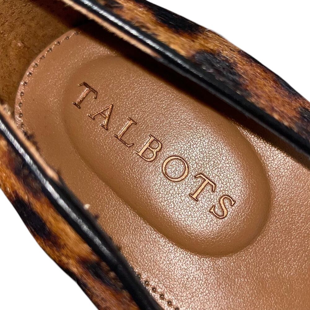 Talbots Sutton Buckle Flats Square Toe Leopard - Picture 8 of 10